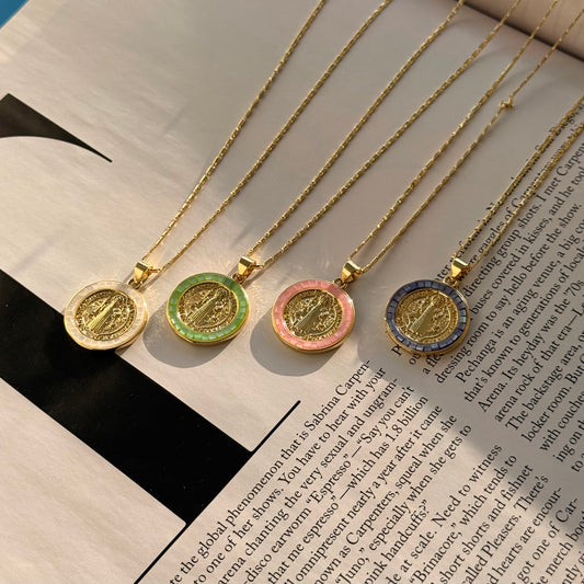 White Circle San Benito Necklace