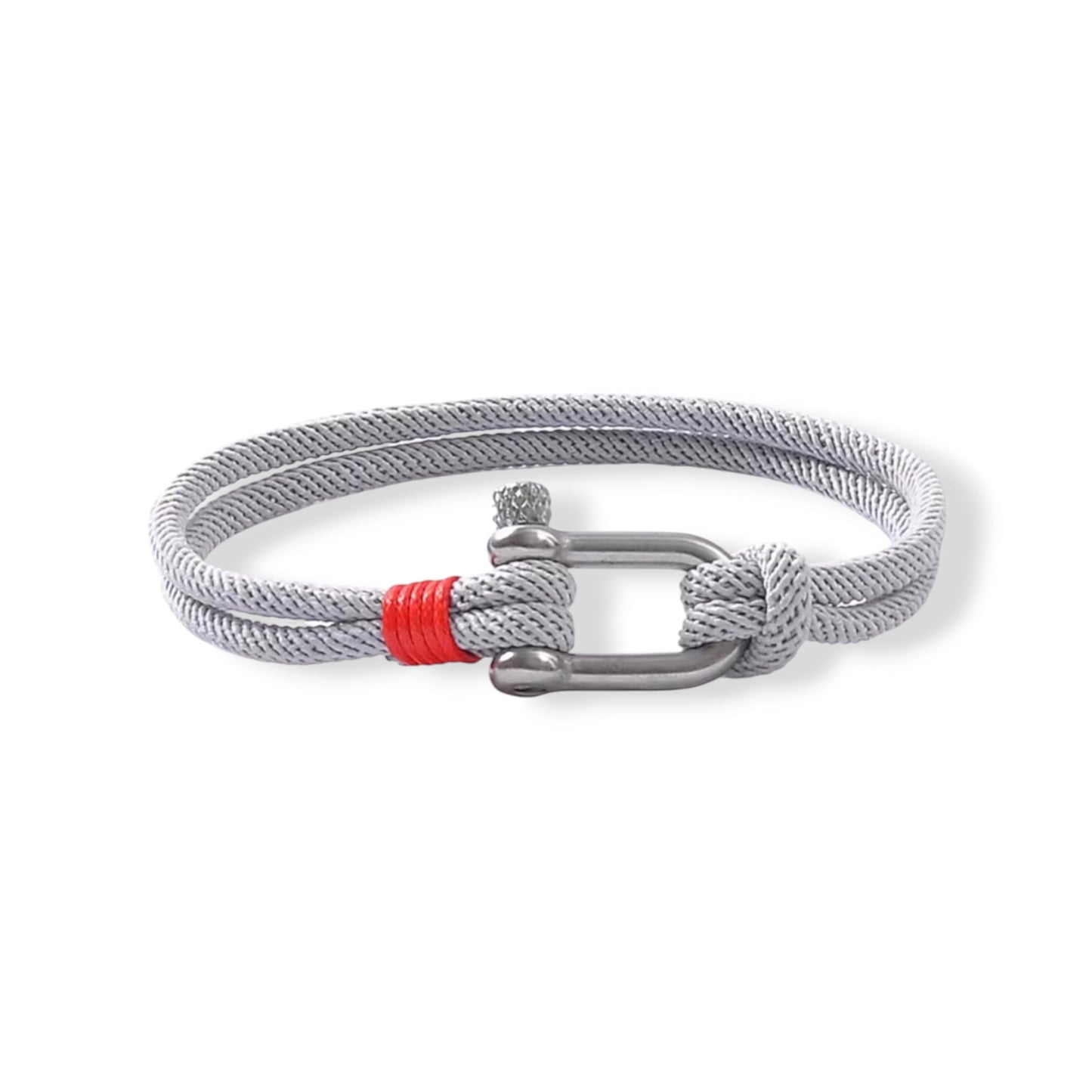 Gray and silver mariner bracelet