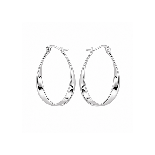 Silver Hoops Valentina
