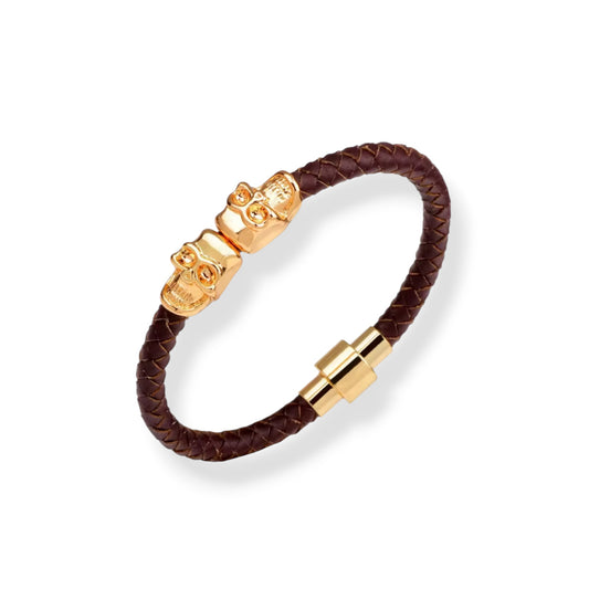 Eloy brown and golden bracelet