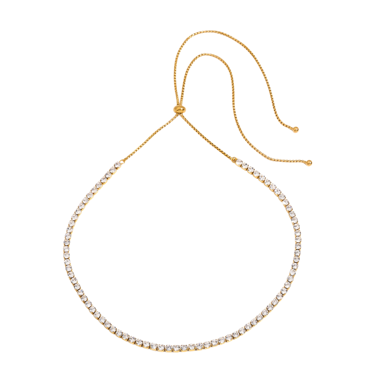 Tennis Golden Necklace