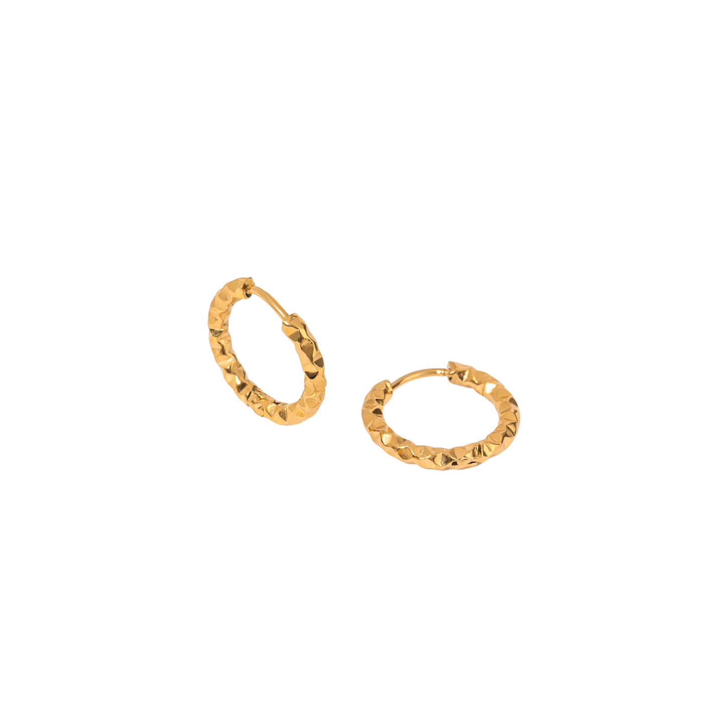 Simple Golden Hoops