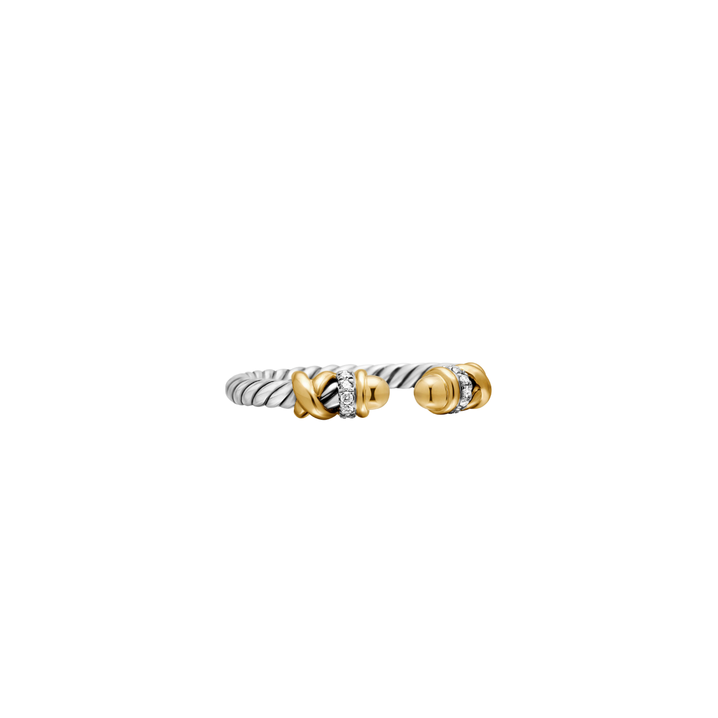 Twisted Gold Accent Ring