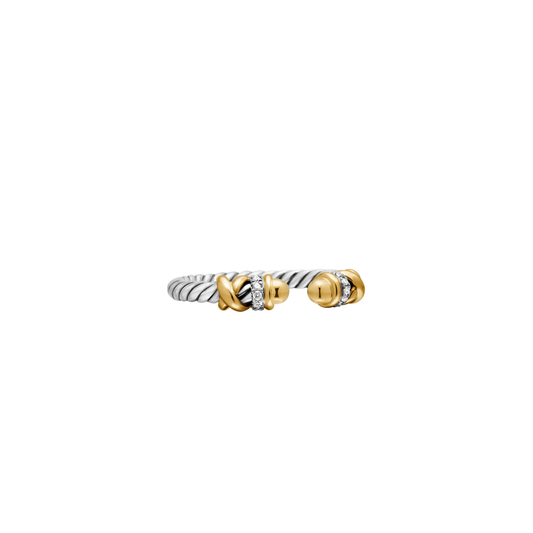 Twisted Gold Accent Ring