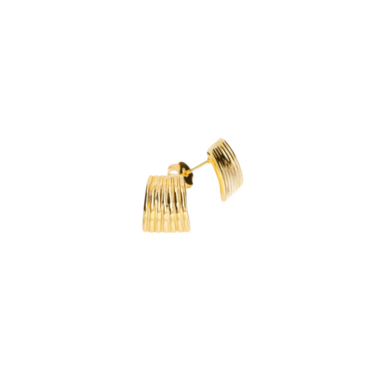 Striped square studs