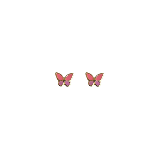 Mariposa esmaltada 10k
