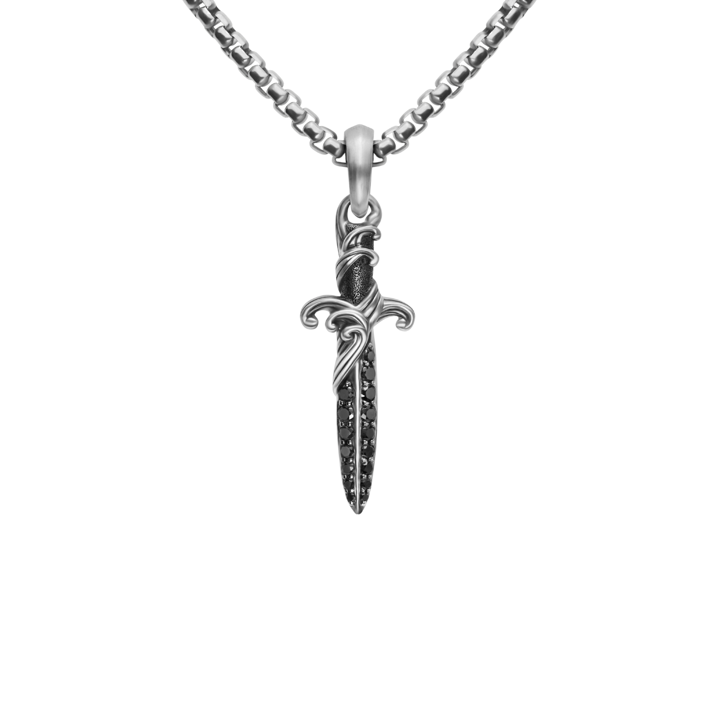 Silver Necklace Imperial Leaf