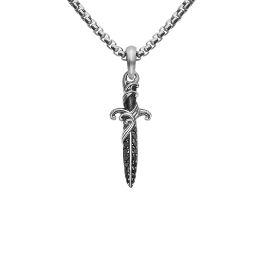 Silver Necklace Imperial Leaf