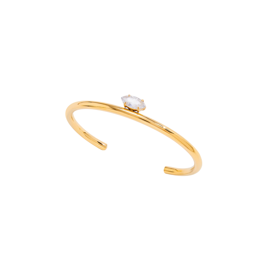 Marquise Rigid Golden Bracelet