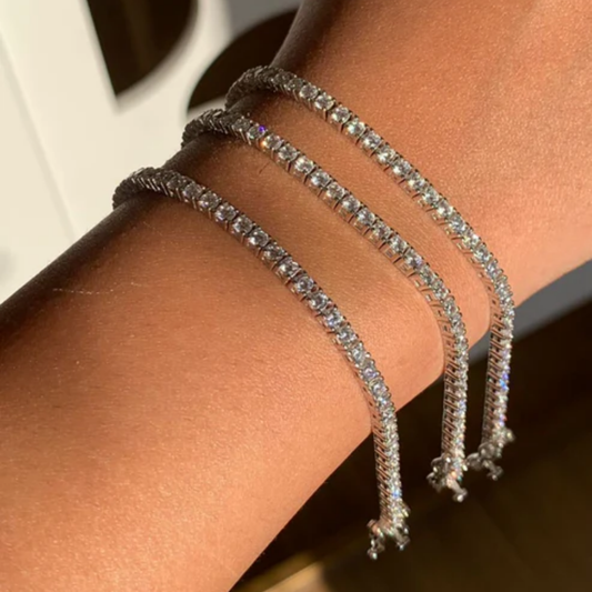 Serena Silver Tennis Bracelet