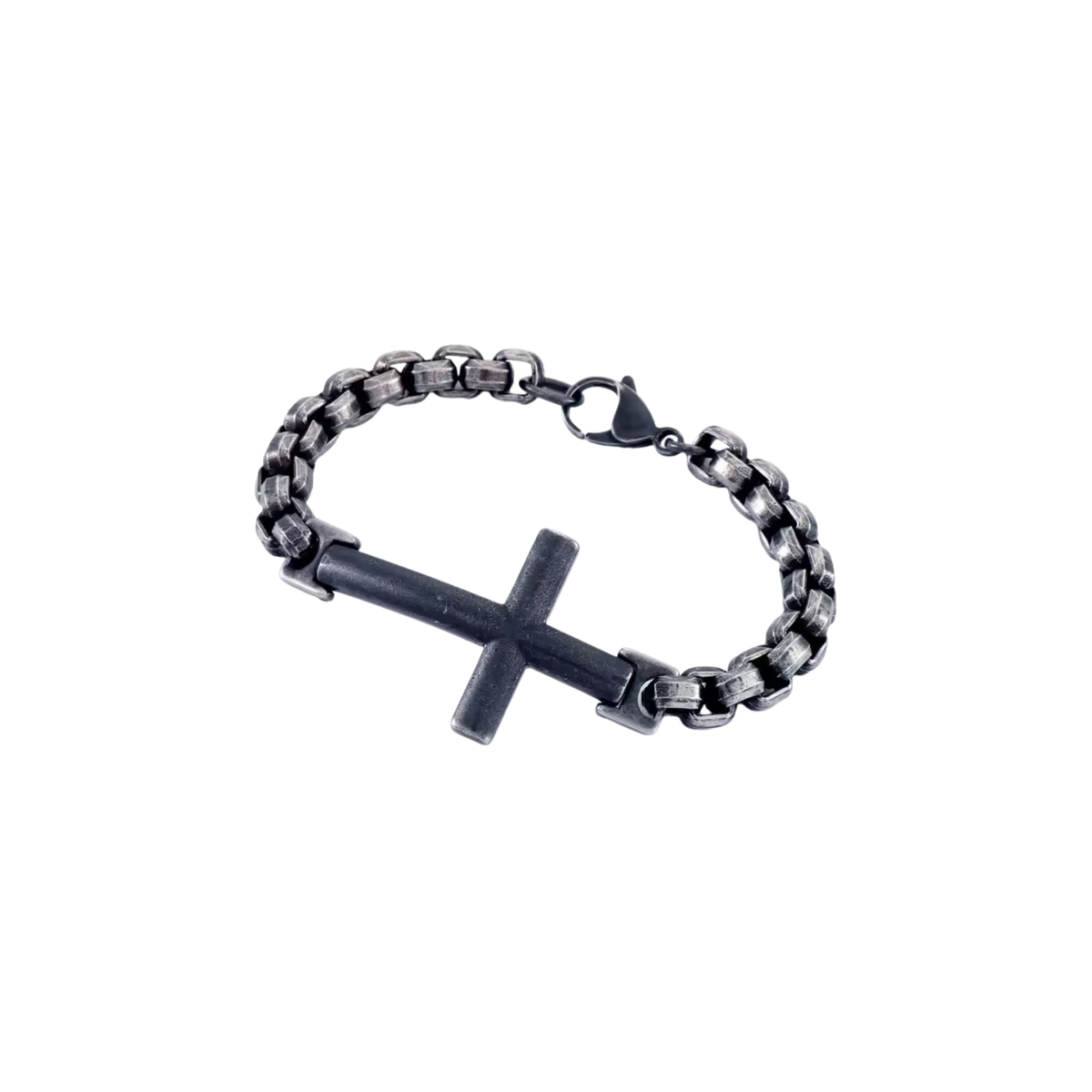 Silver Bracelet N Croos David Dark