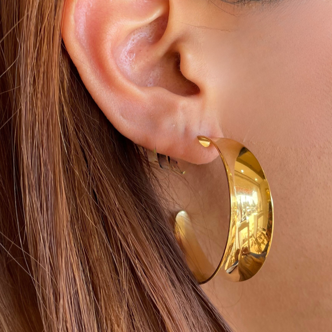 Golden Hoops Large Maximas