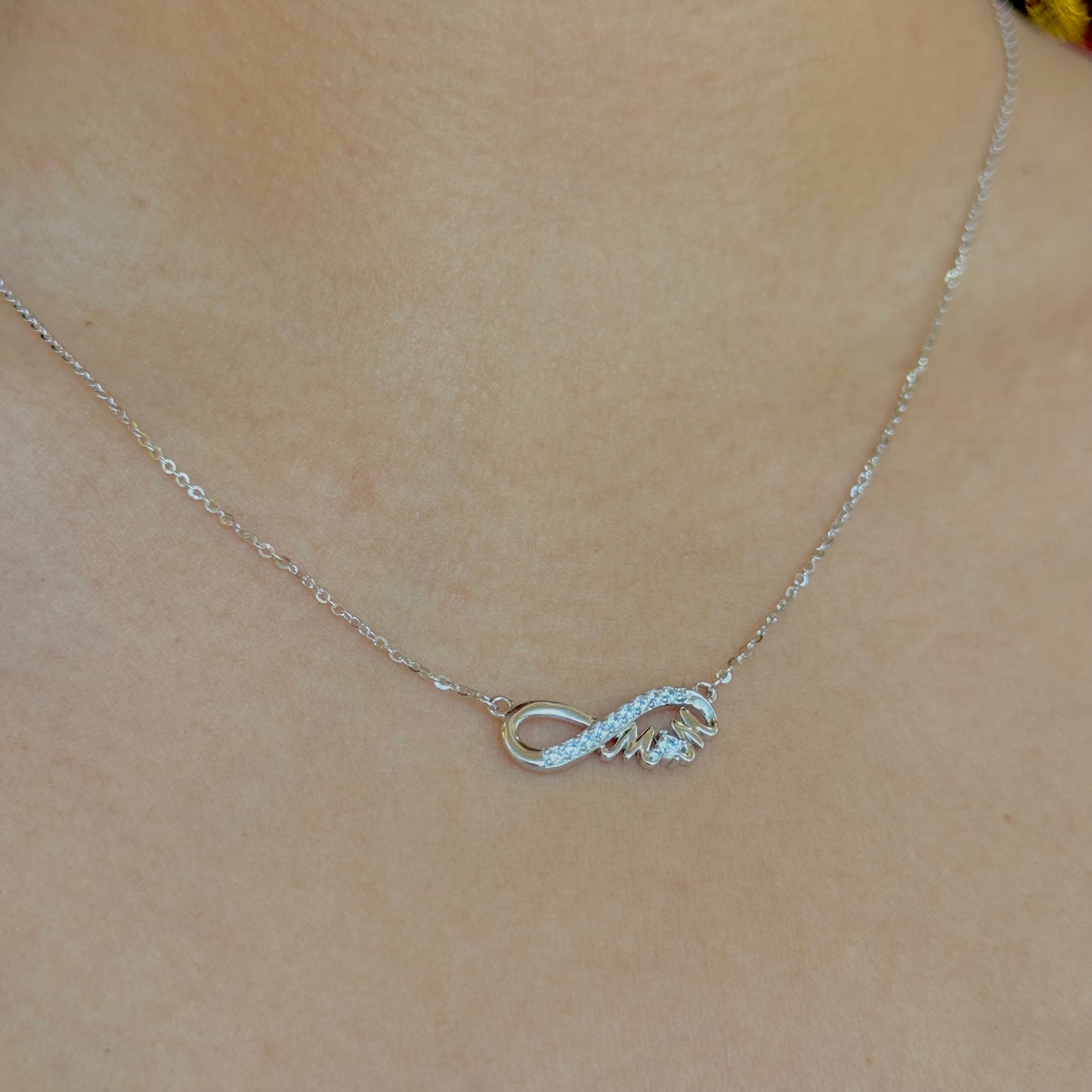 Infinite Mom Silver Necklace