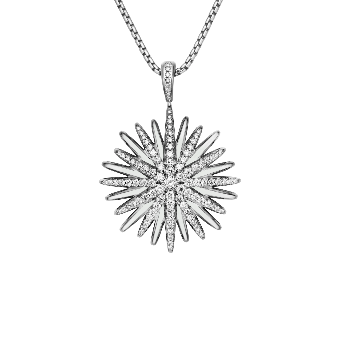 Silver Necklace Radiant Glow