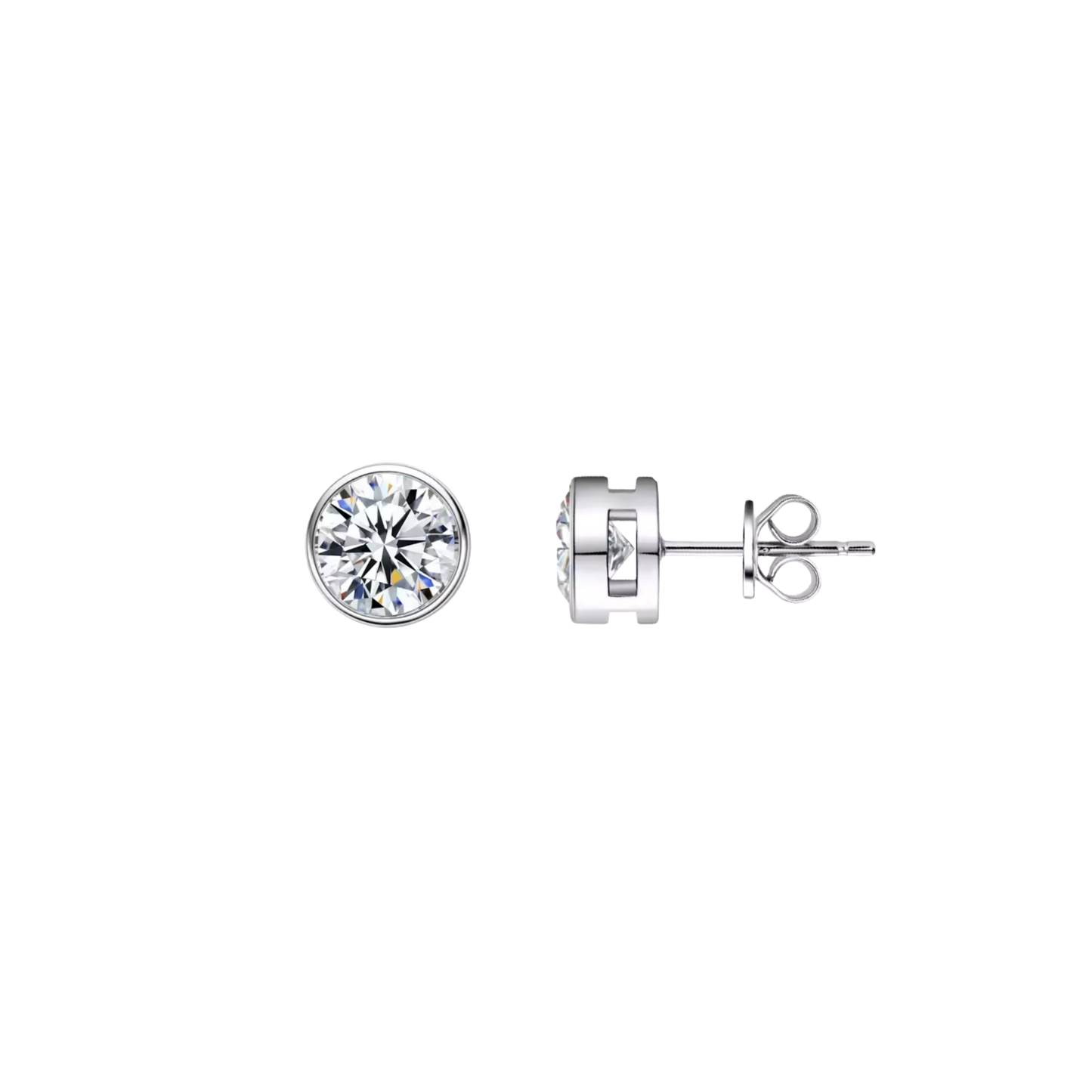 Silver Crystal Earring