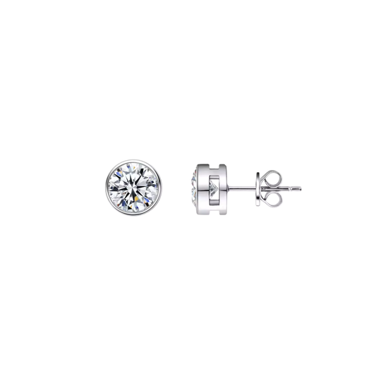 Silver Crystal Earring