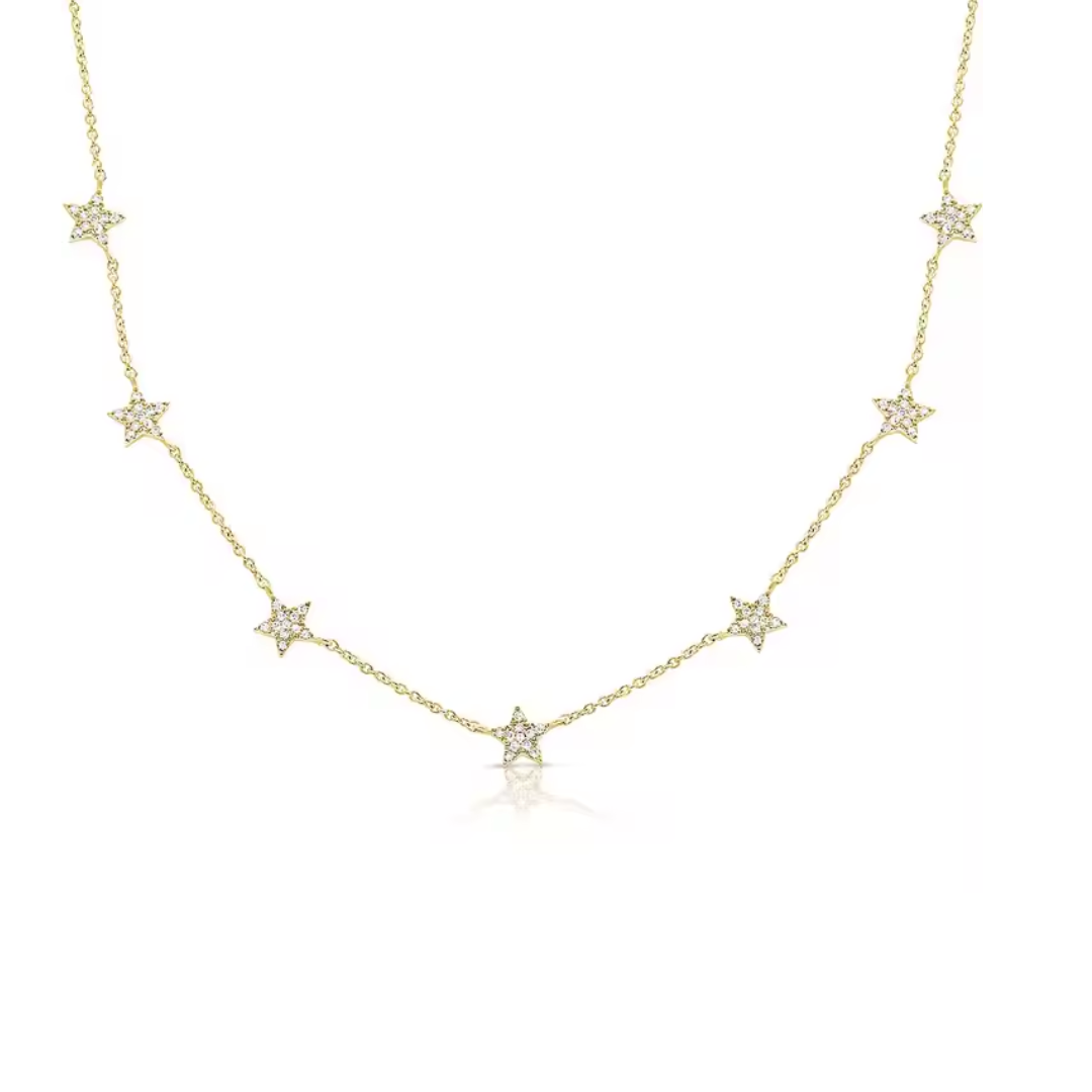 MULTISTAR GOLDEN NECKLACE