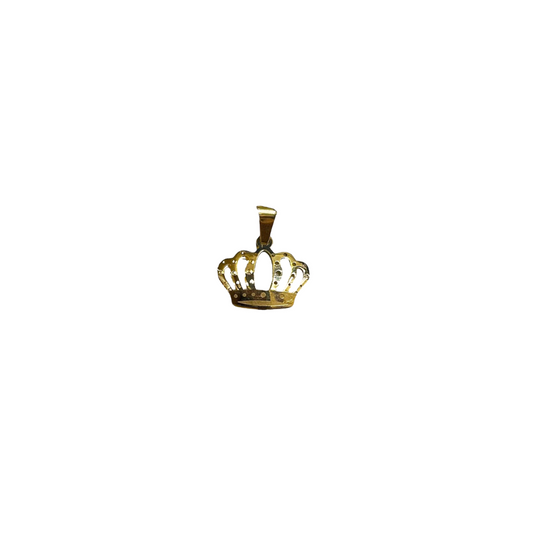 Small crown charm 10k