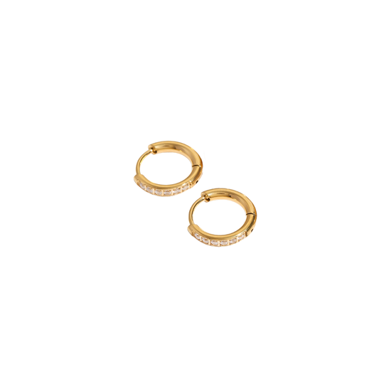 Golden Mini Hoops Annie