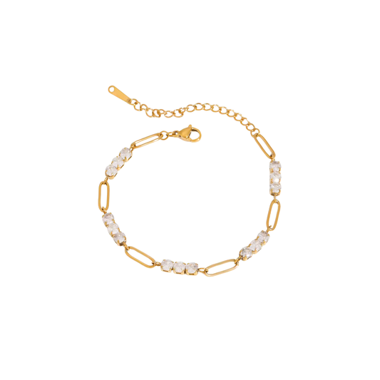 Figaro Tennis Golden Bracelet