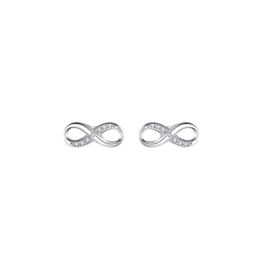 Silver Infinity Earrings