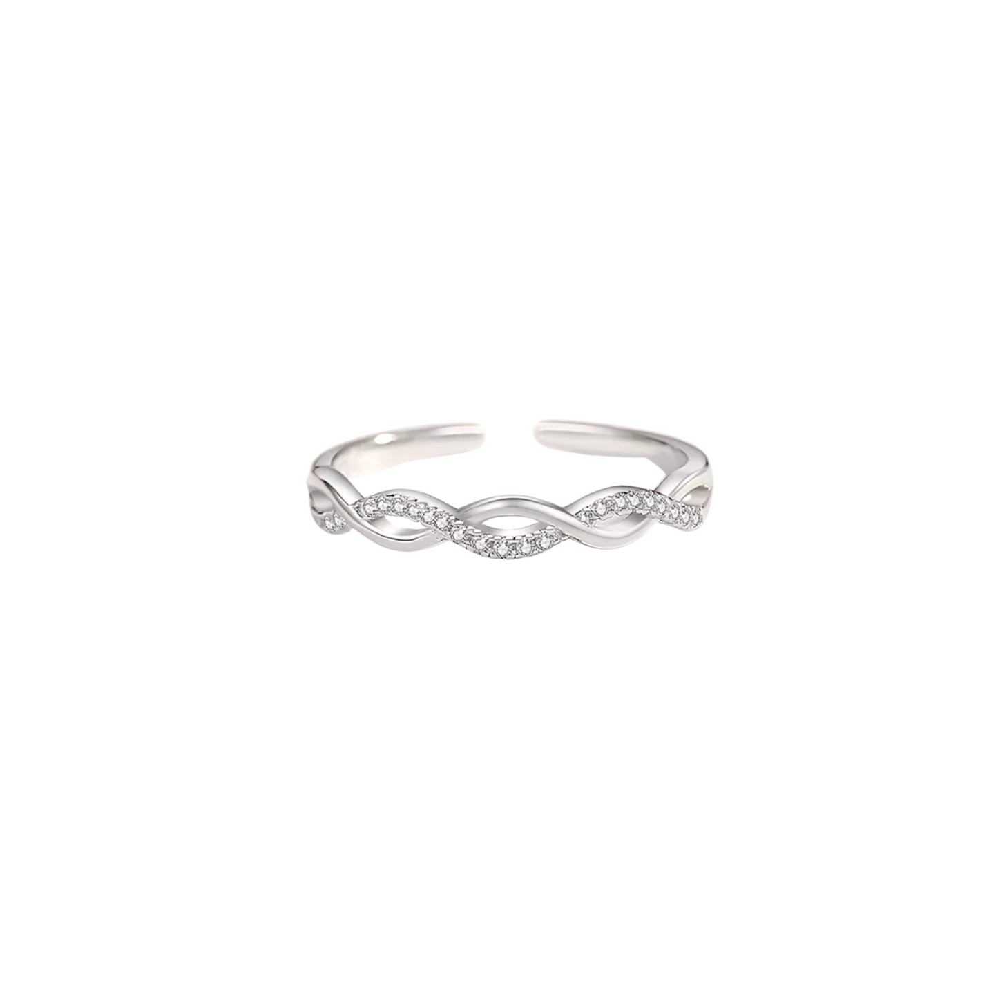 Silver Braided Ring