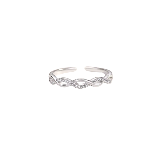 Silver Braided Ring