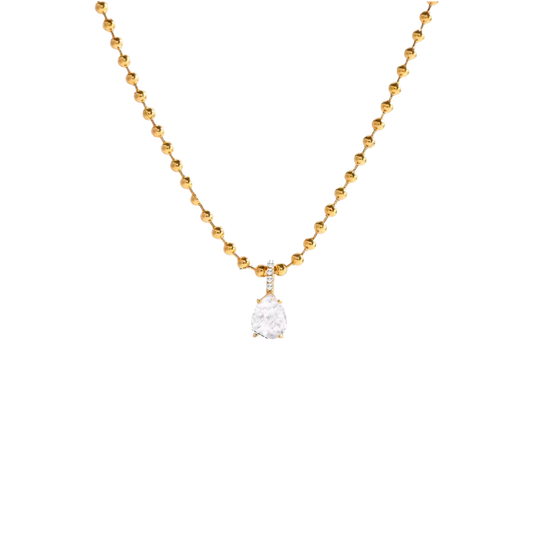 Sarah Gold Drop Necklace