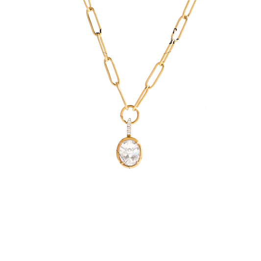 Oval Gold Figaro Necklace