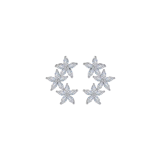 Silver Starfall Earring
