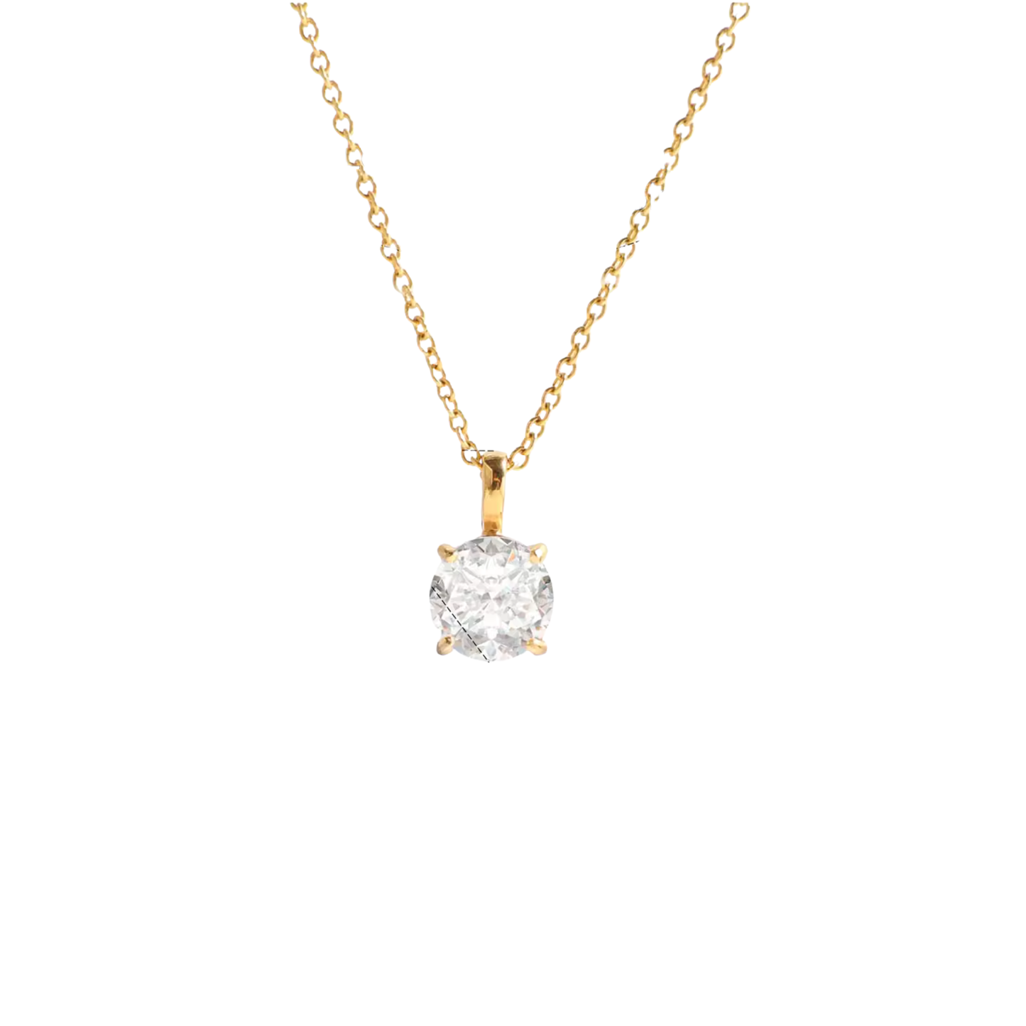 Simple Golden Necklace Circle