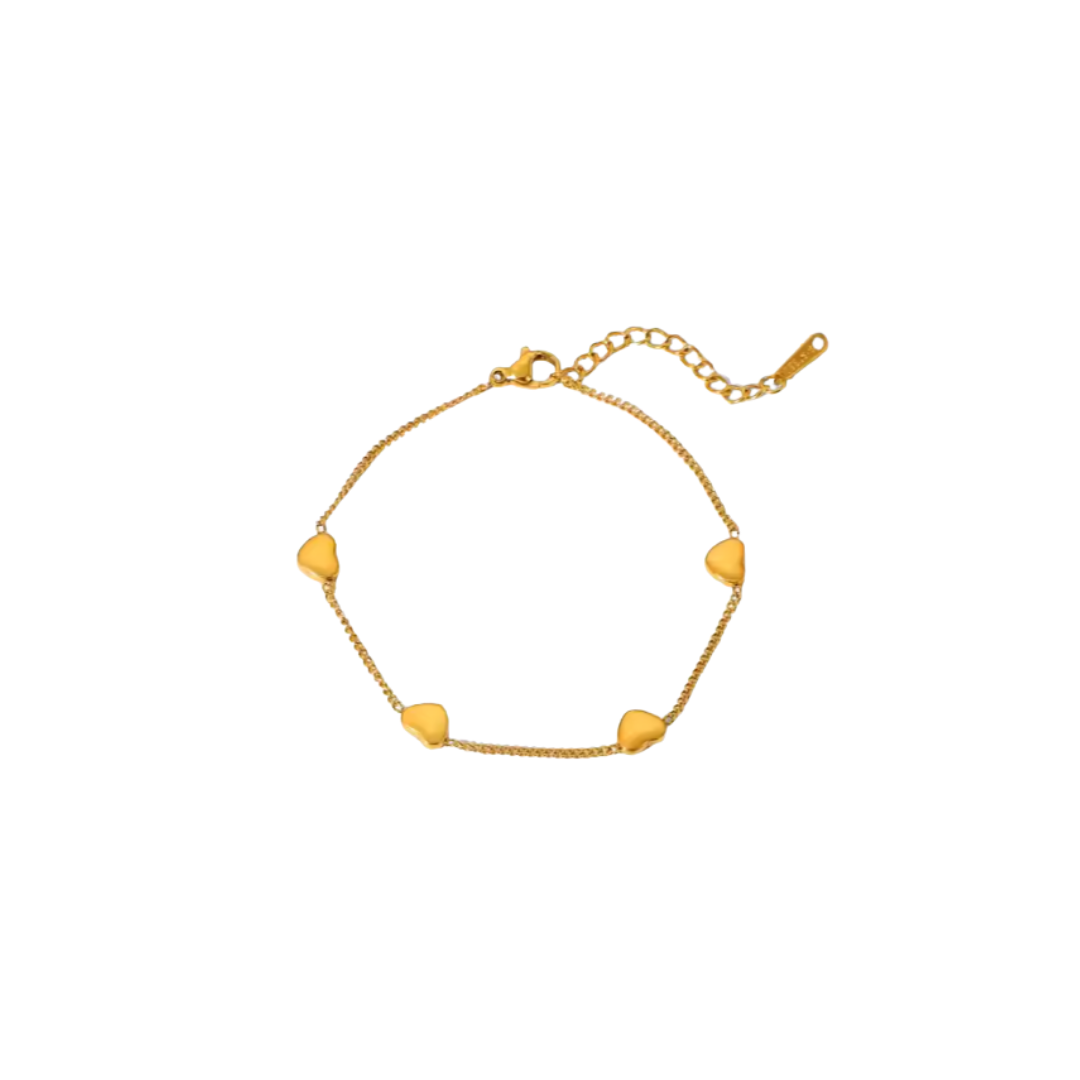 Dainty hearts bracelet