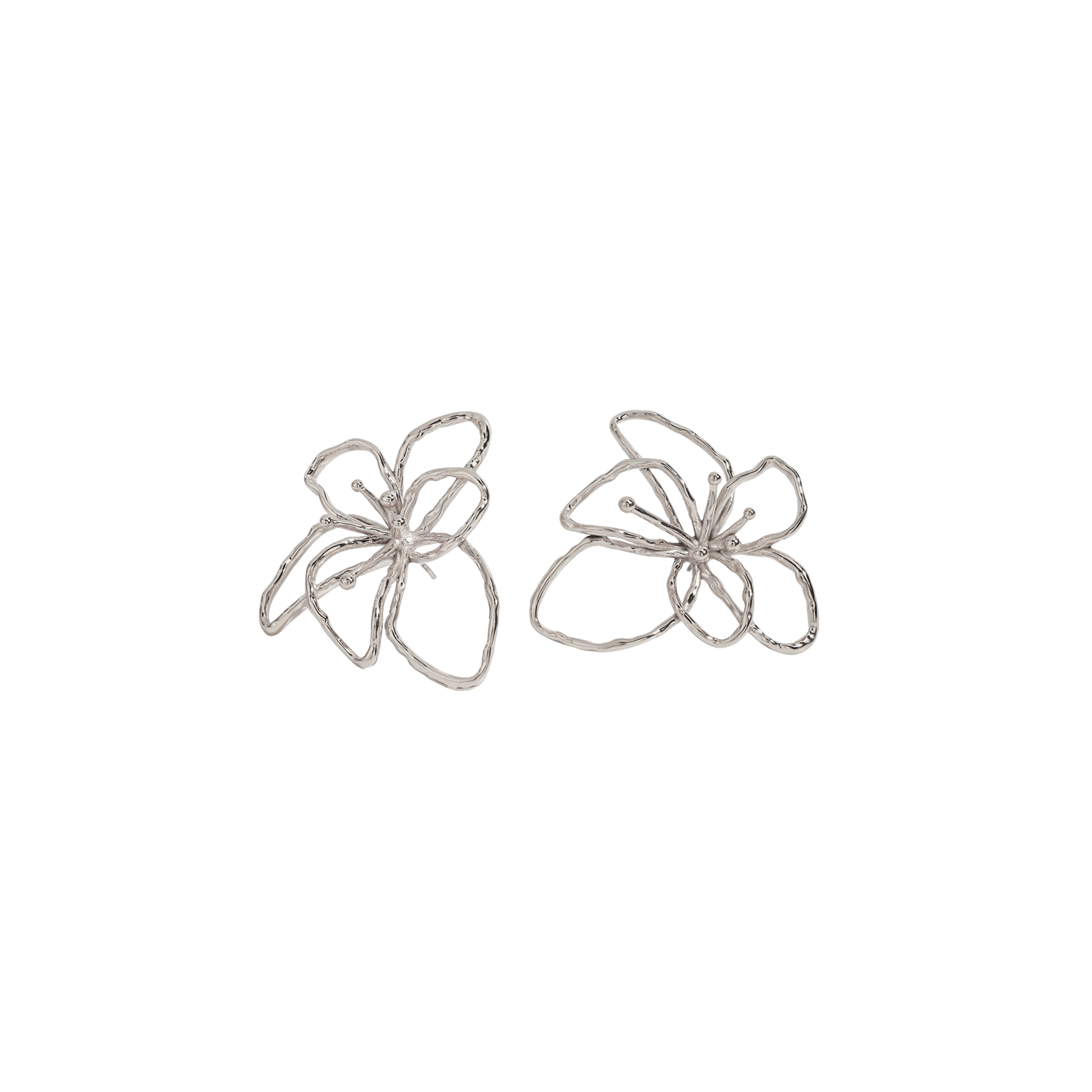 Silver Earring Lotus