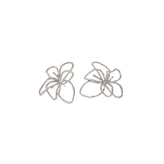 Silver Earring Lotus
