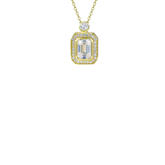 GOLDEN SQUARE SPARK NECKLACE