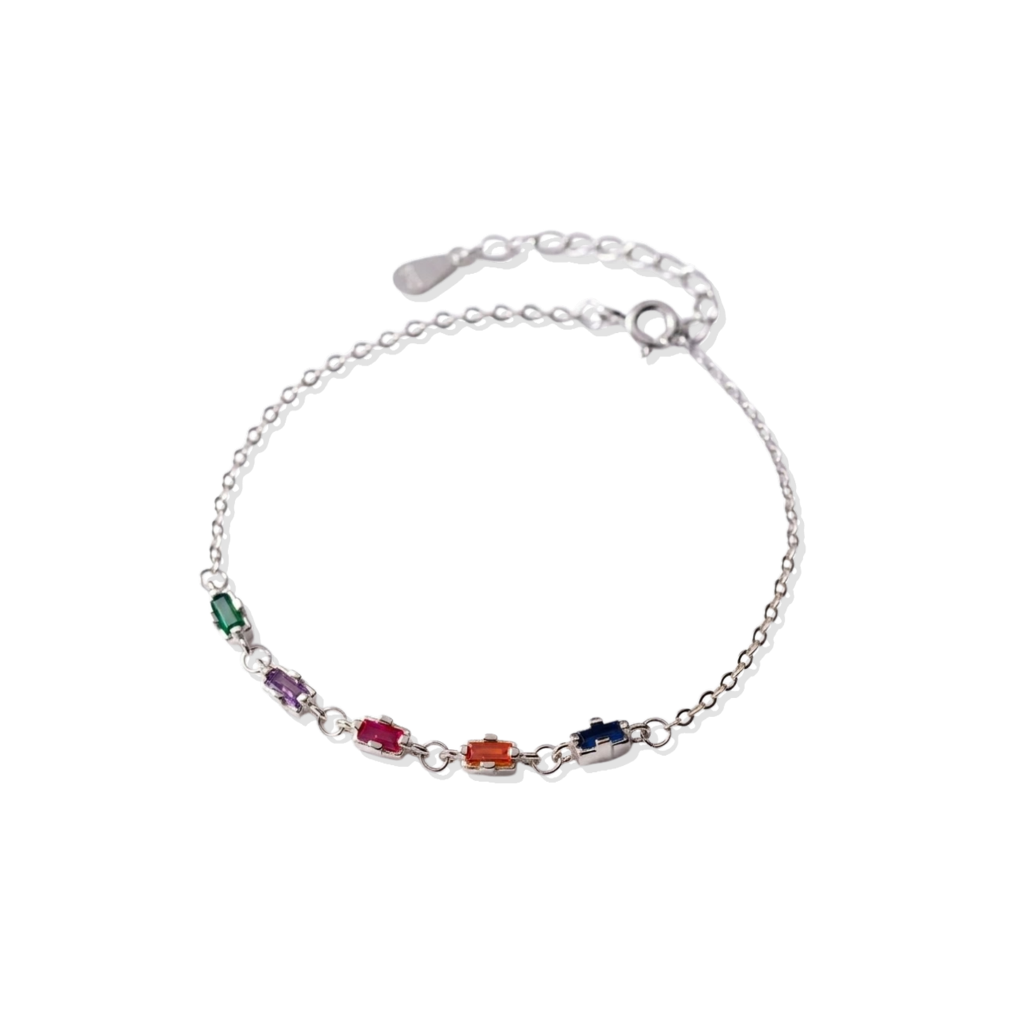 Silver Bracelet Rainbow Loop