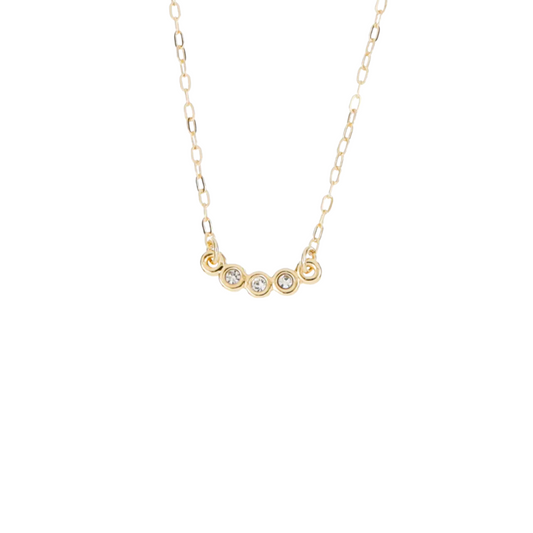Three-crystal necklace