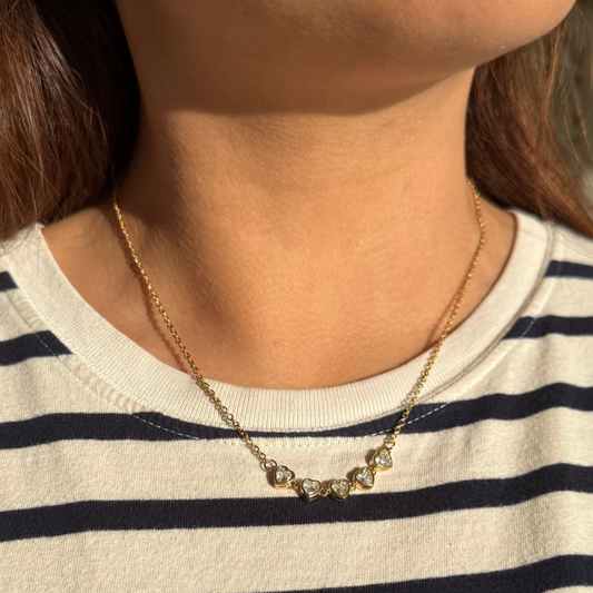 Golden Necklace Five Point