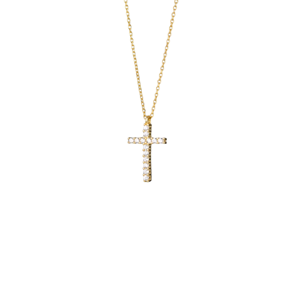 Golden Necklace Cross Stella
