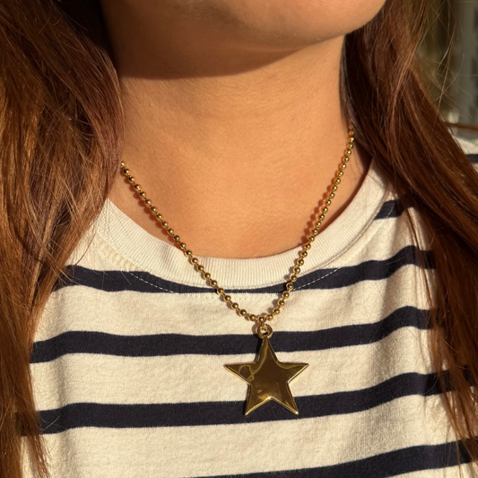 Golden Necklace Star