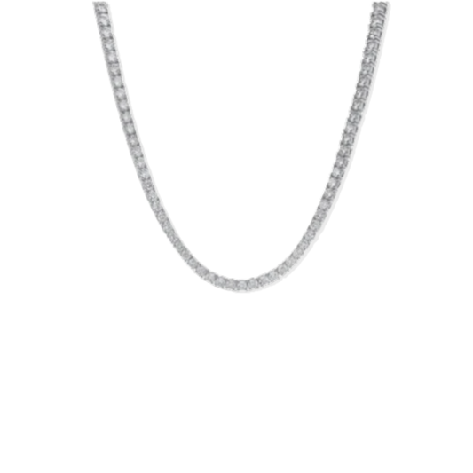 Serena Silver Tennis Necklace
