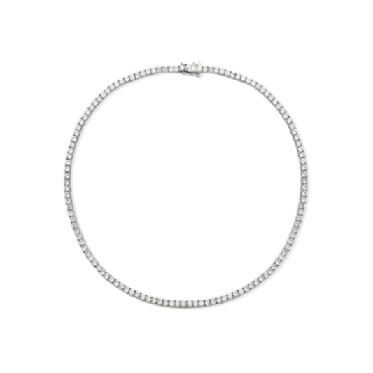 Serena Silver Tennis Necklace