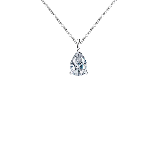 Silver Necklace Drop Aurelia