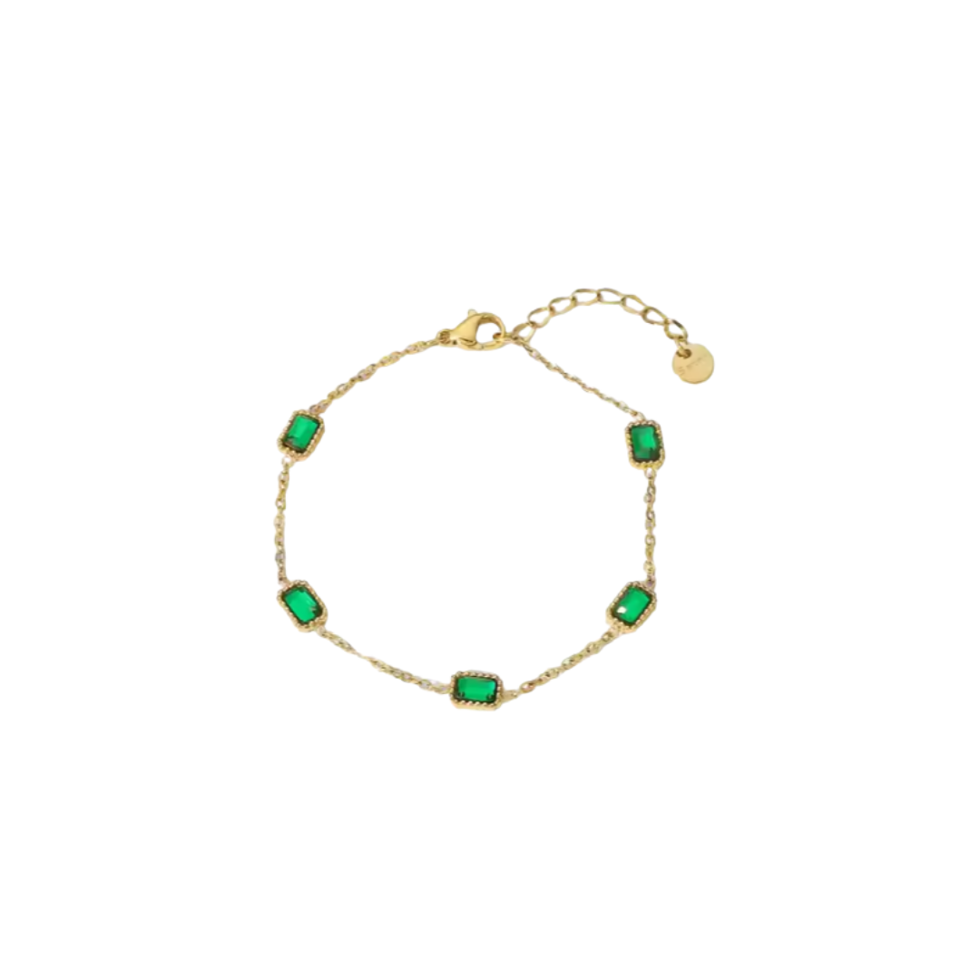 GREEN SQUARES BRACELET