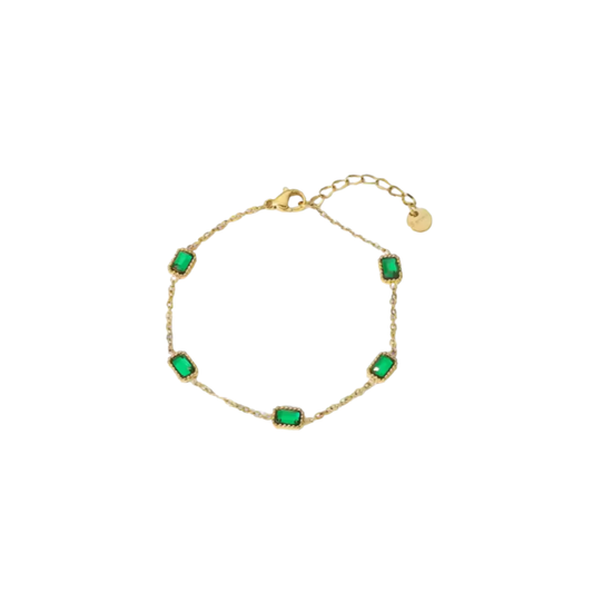 GREEN SQUARES BRACELET