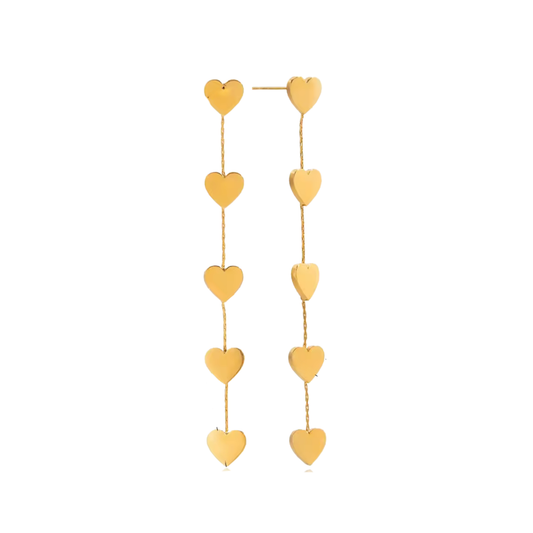 Long Hearts Earrings