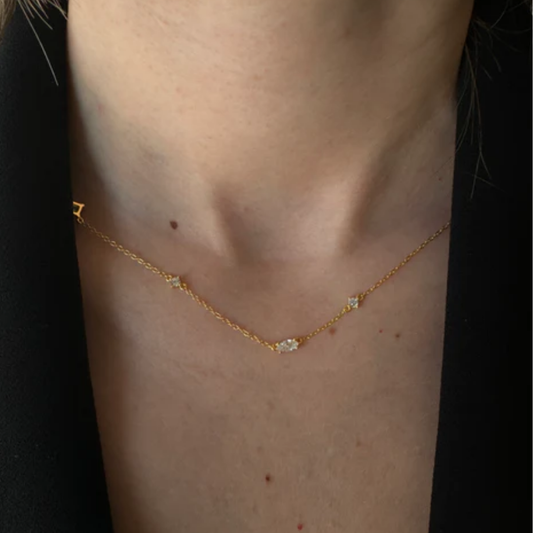 Clear Figure Necklace