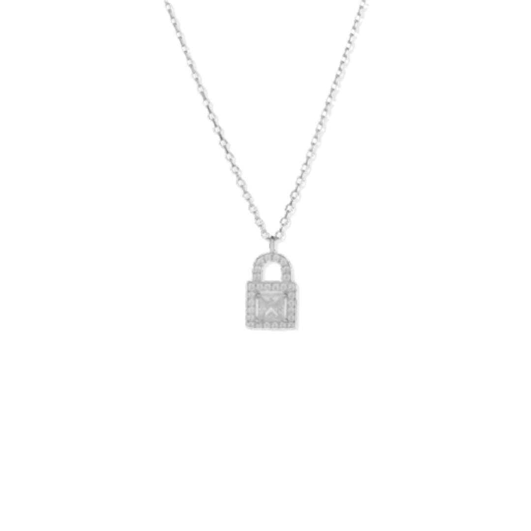 Silver Lock Necklace