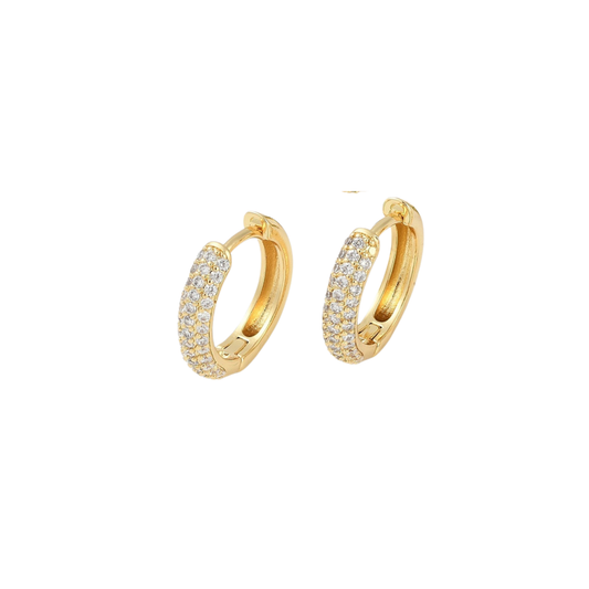 Golden Hoops White