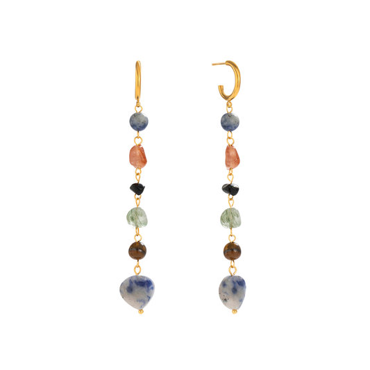 Nature´S Golden Long Earrings